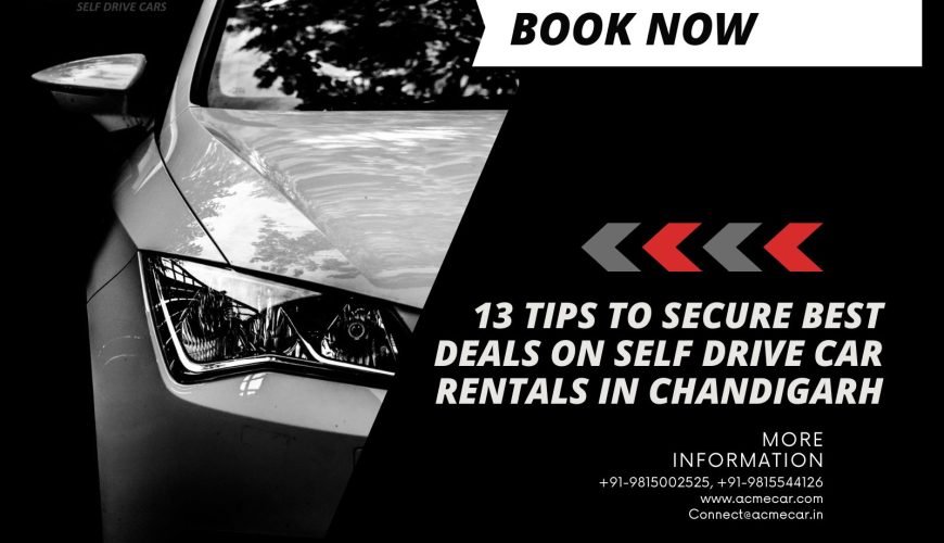 Best Deals on Self Drive Car Rentals in Chandigarh