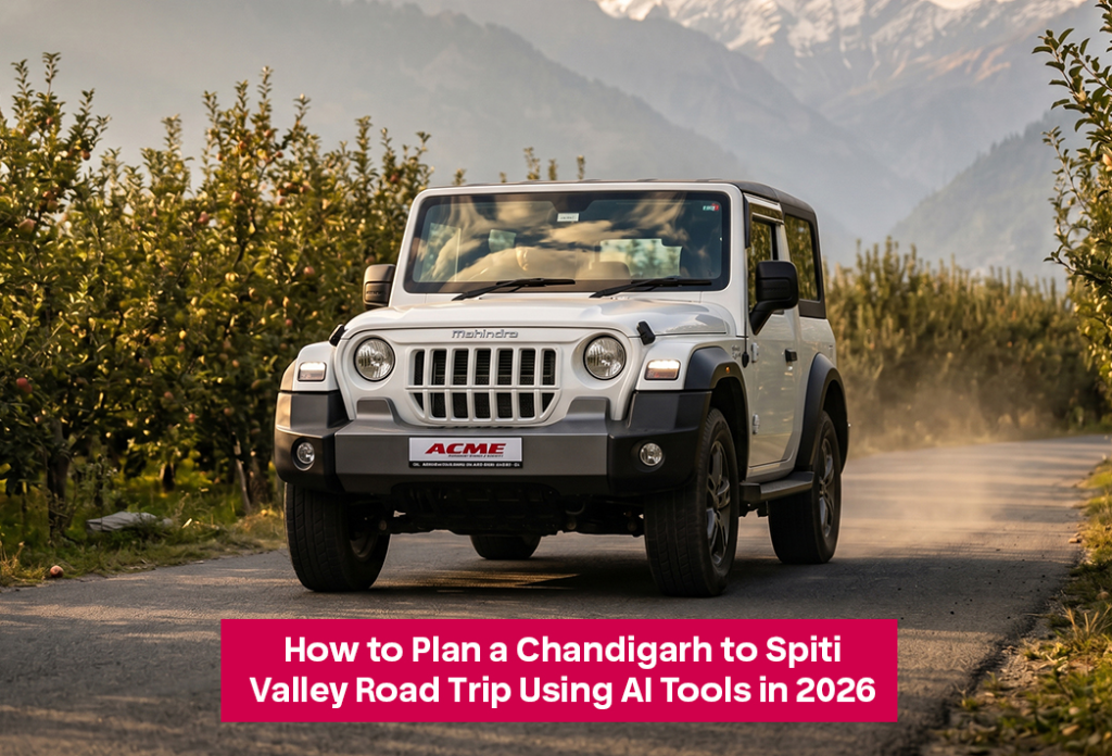 How to Plan a Chandigarh to Spiti Valley Road Trip Using AI Tools in 2026